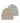 Petit Piao - PPSky - 2-pak stribet huer, brun
